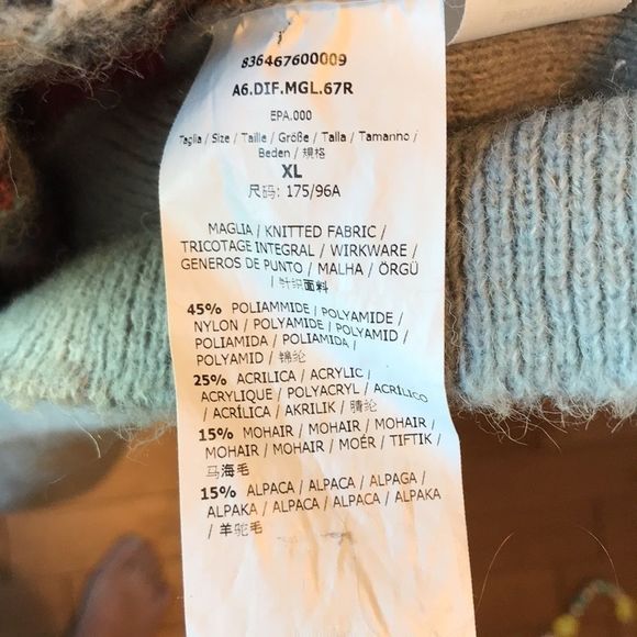 MaxMara Gray and Red Patterned Sweater - Picture 10 of 10